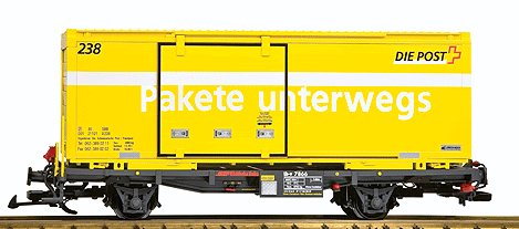 Consignment LG47890 - LGB Swiss Postal Container Car of the RhB