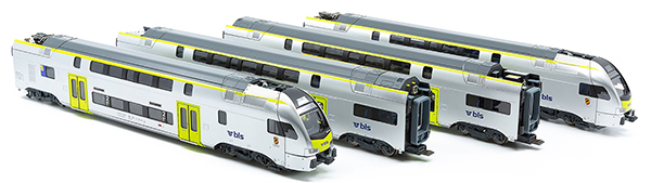 Consignment LI133924 - Liliput 133924 - Swiss BLS Electric Double-decker Multiple Unit 4 Car Set