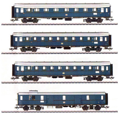 Consignment MA42228 - Marklin 42228 - German Passenger Car Set of the DB