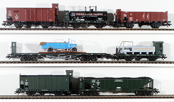 Consignment MA46082 - Marklin German 7-Piece Freight Car Set of the Royal Bavarian State Railroad