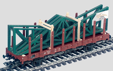Consignment MA46362 - Marklin 46362 - STAKE CAR W/LOAD (EX) 03
