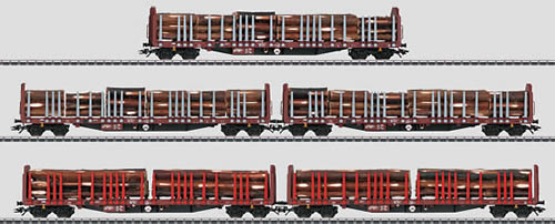 Consignment MA47026 - Marklin 47026 - DB AG Wood Transport 5-Car Set (L)
