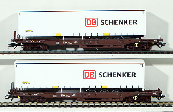 Consignment MA47110 - Marklin DB Schenker Deep Well Flat Car Set