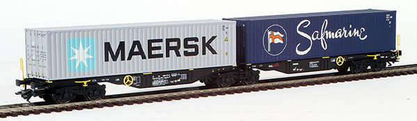 Consignment MA47806 - Marklin Type Sggrss Double Container Transport Car