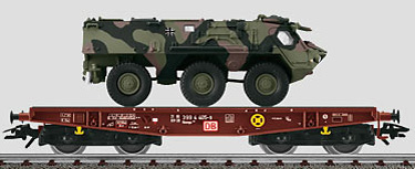 Consignment MA48710 - Marklin 48710 - ARMY FLAT CAR/ARMORED VEHCL 07