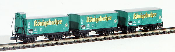 Consignment MA86393 - Marklin German 3-Piece Freight Car Set of the DB