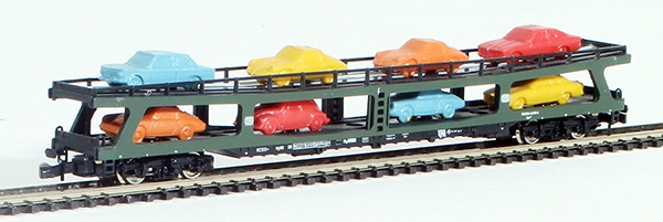 Consignment MA8714 - Marklin German Auto Transport Car with 8 Autos of the DB