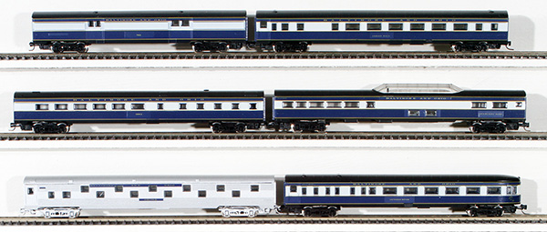 Consignment MA87845-1 - Marklin American 6-Piece Passenger Car Set of the Baltimore and Ohio Railroad