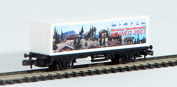 Consignment MA98079 - Marklin Container Car Commemorating Swiss Section of Miniatur Wunderland in 2007 