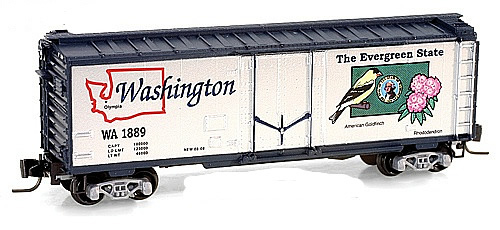 Consignment MT50200502 - Micro Trains 50200502 40 Standard Box Car Washington State Car