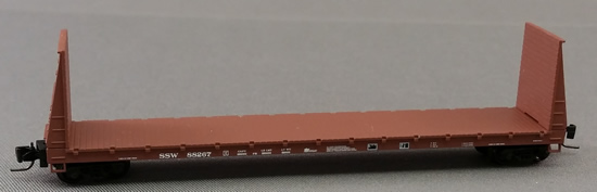 Consignment MT52700042 - Micro Trains 52700042 60 Bulkhead Flat Car St. Louis Southwestern SSW 88267