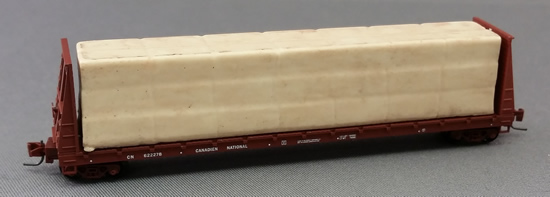 Consignment MT52700052 - Micro Trains 52700052 60 Bulkhead Flat Car w/Load Canadian National 622278