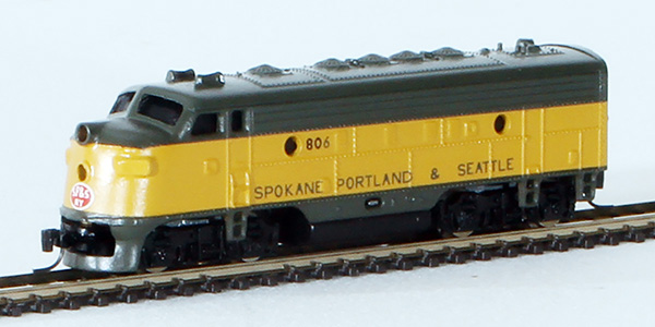 Consignment MT98001434 - Micro-Trains American F-7 Powered A Unit Diesel Locomotive of the Spokane Portland & Seattle Railway