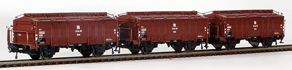 Consignment PI58074 - Piko German 3-Piece Gondola Freight Car Set of the DB