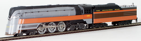 Consignment RI5450 - Rivarossi American 4-6-4 Hudson F-7 Steam Locomotive and Tender #100 of the Milwaukee Road