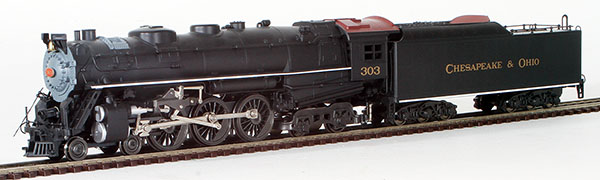 Consignment RI5452 - Rivarossi American 4-6-4 Hudson Steam Locomotive and Tender #303 of the Chesapeake & Ohio