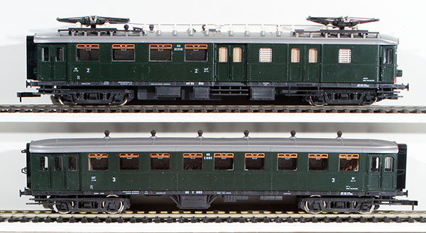 Consignment RO4190S - Roco Dutch 2-Piece Electric Railcar De Blokkendoos Set of the NS