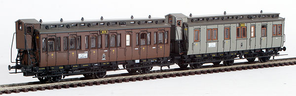 Consignment RO44013 - Roco German 2-Piece Passenger Car Set of the K.P.E.V.