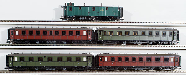 Consignment RO44096 - Roco German 5-Piece Passenger Car Set of the K.W.St.E.