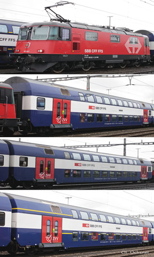 Consignment RO61442 - Roco 61442 - Swiss Electric Locomotive Re 420 and Commuter Train Set of the SBB 