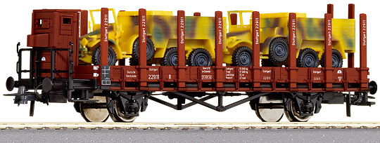 Consignment RO66350 - Roco 66350 - Stake Car+2 Krupp Protze