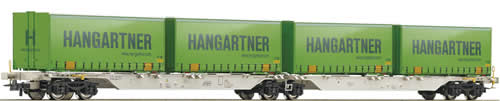 Consignment RO66570 - Roco 66570 - Swiss Double Container Car of the AAE