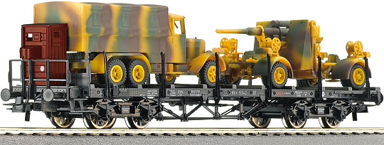 Consignment RO66900 - Roco 66900 - Stake Car+Henschel+Flak