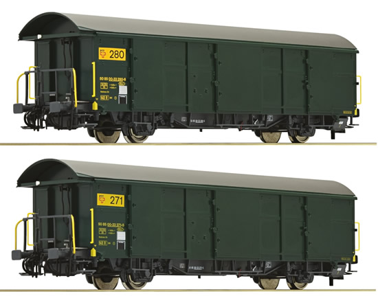 Consignment RO67184 - Roco 67184 - 2pc Postal Wagon Set of the SBB
