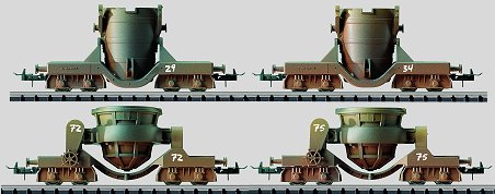 Consignment TR23933 - Trix 23933 Slag & Transfer Ladle Car Set
