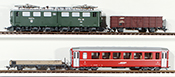 Bemo Swiss 4-Piece Mixed Train Starter Set of the RhB