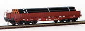 Brawa Six-Axle Flat Car with Steel Pipes Load of the DR