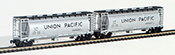 Full Throttle American 2-Piece Cylindrical Hopper Set of the Union Pacific Railroad 