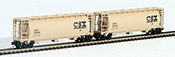 Full Throttle American 2-Piece Cylindrical Hopper Set of CSX Transportation