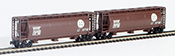 Full Throttle American 2-Piece Cylindrical Hopper Set of the BNSF Railway