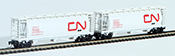 Full Throttle Canadian 2-Piece Cylindrical Hopper Set of the Canadian National Railway