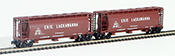 Full Throttle American 2-Piece Cylindrical Hopper Set of the Erie Lackawanna Railway 