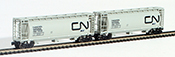 Full Throttle Canadian 2-Piece Cylindrical Hopper Set of the Canadian National Railway