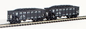 Full Throttle American 2-Piece Rib-Side Hopper Set of the Pennsylvania Railroad 