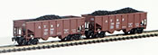 Full Throttle American 2-Piece Rib-Side Hopper Set of the Atchison, Topeka and Santa Fe Railway