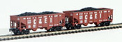 Full Throttle American 2-Piece Rib-Side Hopper Set of the Chicago and Eastern Illinois Railroad