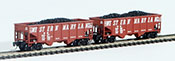 Full Throttle American 2-Piece Rib-Side Hopper Set of the Western Maryland Railway