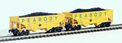 Full Throttle American 2-Piece Rib-Side Hopper Set of the Peabody Coal Company