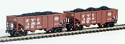 Full Throttle American 2-Piece Rib-Side Hopper Set of the New York Central Railroad