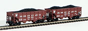 Full Throttle American 2-Piece Rib-Side Hopper Set of the Pennsylvania Railroad