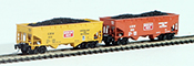 Full Throttle American 2-Piece Hopper Set of the Green Bay and Western Railroad 