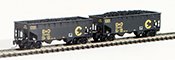 Full Throttle American 2-Piece Hopper Set of the Baltimore and Ohio Railroad