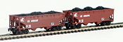 Full Throttle American 2-Piece Hopper Set of Conrail