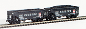 Full Throttle American 2-Piece Hopper Set of the Reading Railroad 