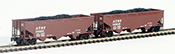 Full Throttle American 2-Piece 3-Bay Hopper Set of the Atchison, Topeka and Santa Fe Railway 