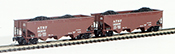 Full Throttle American 2-Piece 3-Bay Hopper Set of the Atchison, Topeka and Santa Fe Railway